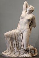 Falling Niobid, discovered in the site in 1906 (Museo Nazionale Romano), a Greek original[29]