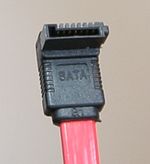 A 7-pin Serial ATA data cable