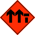 Layout of lanes ahead