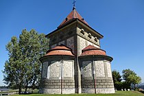 Posieux – Chapelle votive du Sacré-Cœur de Jésus (Alphonse Andrey, 1911–1924): West- & Südfassade