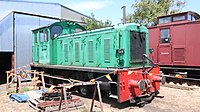 V8 parked outside of the Queenscliff Workshops