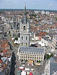 Historischer mittelalterlicher Stadtkern von Gent („la Cuve“) und die beiden Abteien seines Ursprunges