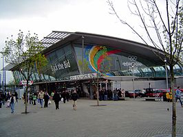 Het stationsgebouw uit 1999