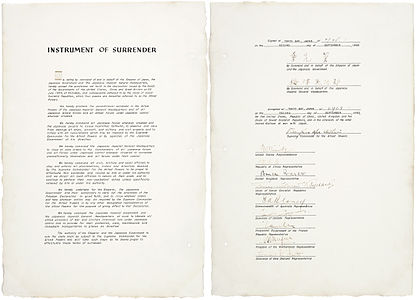 Japanese instrument of surrender, World War II