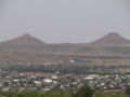 Image 8Hargeisa and much of northwestern Somalia is desert or hilly terrain. Here, the thelarchic-shaped Naasa Hablood hills are shown.