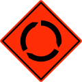 Temporary roundabout