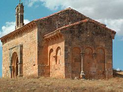 Hermitage of Santo Cristo de San Sebastián (11th or 12th century). Its square محراب کلیسا is of Visigothic origin.