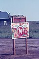 Roadside restaurant sign