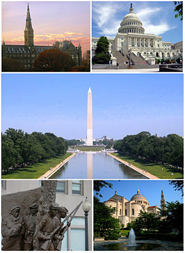 Universiteit van Georgetown - Capitool Washington Monument African American Civil War Memorial - Basiliek