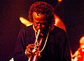 Miles Davis performant au North Sea Jazz Festival en 1985, c'est sa dernière performance au festival.