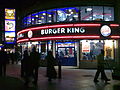 Caupona a Burger King in Leicester Square, Londinium, Britanniarum Regnum.