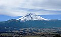 El Popocatépetl, visto desde Amecameca, Estado de México.