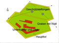 Fort Madliena, schematische Darstellung