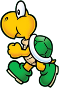 A green Koopa Troopa