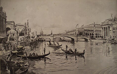 "Canal of Venice" during Chicago World's Fair 1893