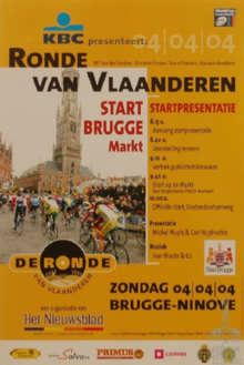 Poster for the events in starting place Bruges