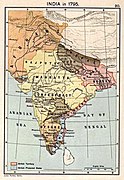 Map of India in 1795.