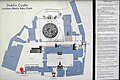 Tour guide plan for 20c. Dublin Castle, dating in part from c.1228 (side panel descriptions legible if enlarged)