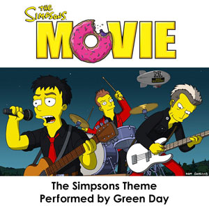 «The Simpsons Theme» սինգլի շապիկը (Green Day, 2007)