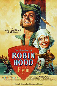 Poster tayangan pawagam filem The Adventures of Robin Hood