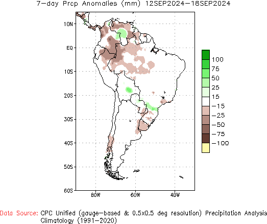 7-day Precipitation Anomaly (millimeters)