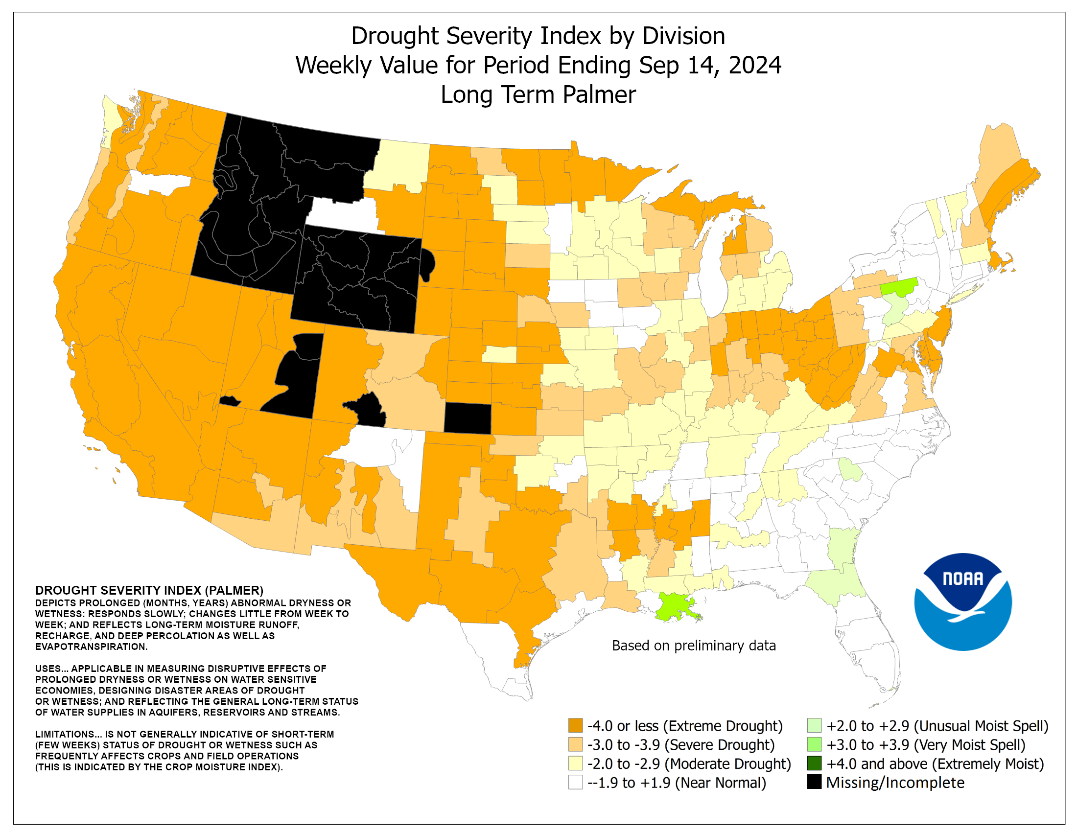 National National Drought Severity