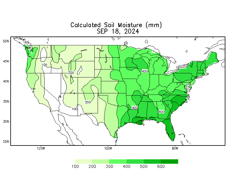 Daily Calculated Soil Moisture