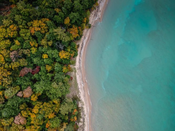 Coastline aerial