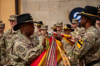 The 1st Cavalry Division assumes authority from the 3rd Infantry Division