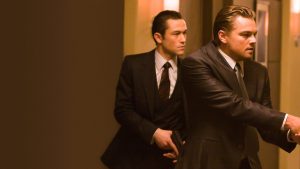 Joseph Gordon-Levitt and Leonardo DiCaprio in Inception.