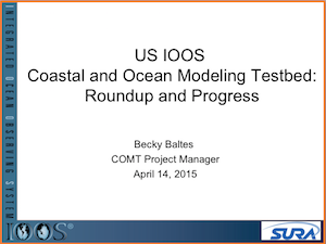 U.S. IOOS Coastal and Ocean Modeling Testbed Roundup