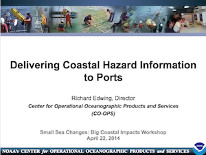 Delivering Coastal Hazard Information to Ports