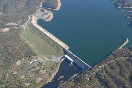 Aerial of Wolf Creek Dam Aerial of Wolf Creek Dam