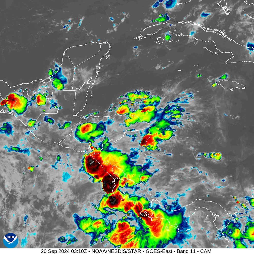 Band 11 - 8.4 µm - Cloud Top - IR - 20 Sep 2024 - 0310 UTC