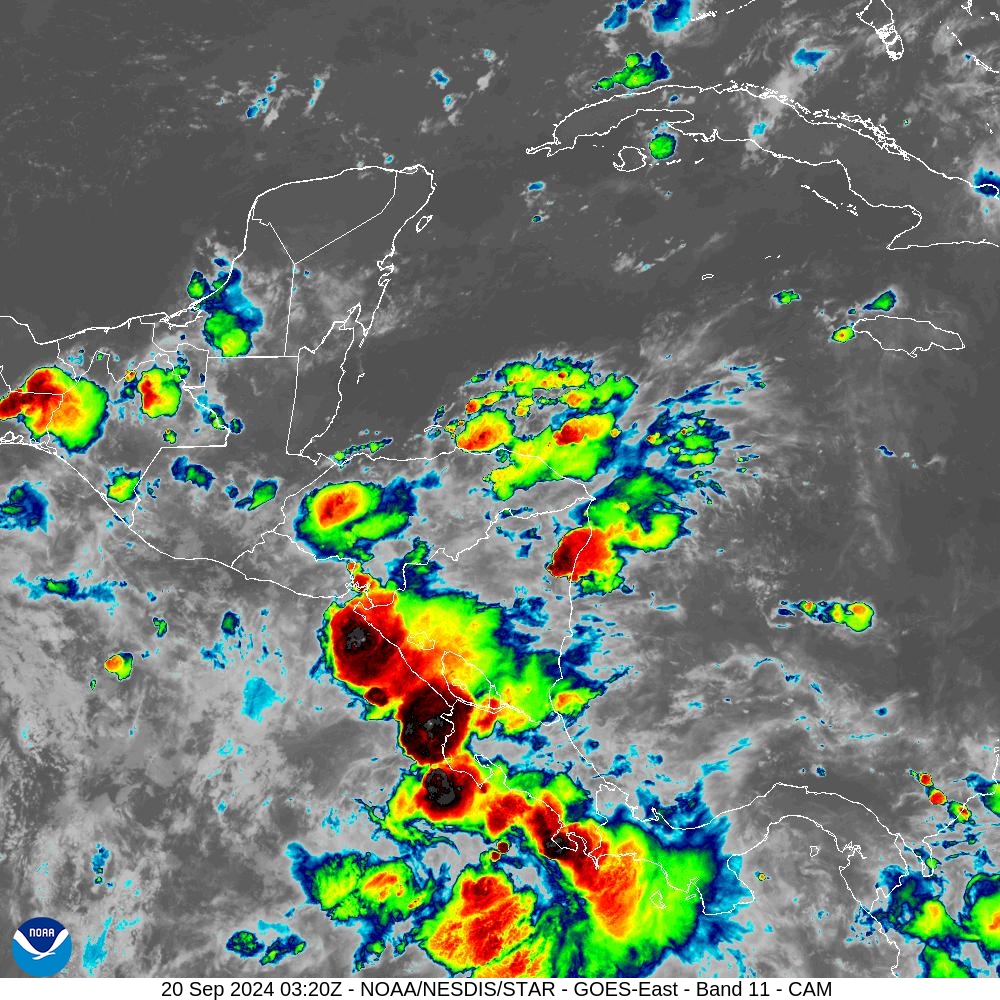 Band 11 - 8.4 µm - Cloud Top - IR - 20 Sep 2024 - 0320 UTC