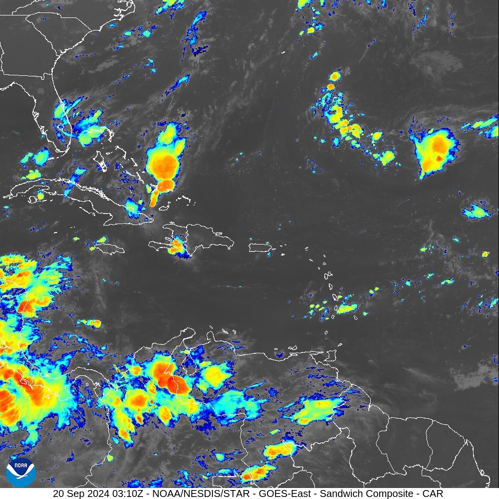 Sandwich - Blend combines IR band 13 with visual band 3 - 20 Sep 2024 - 0310 UTC