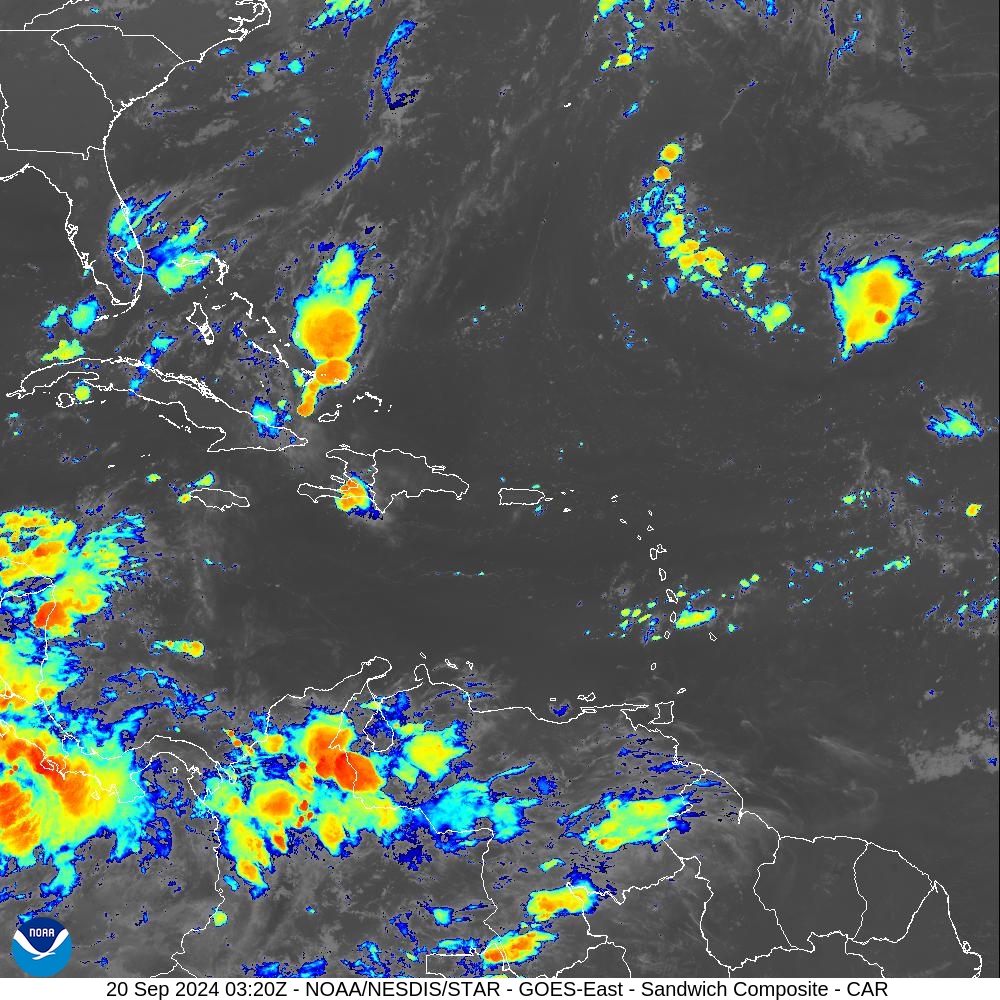 Sandwich - Blend combines IR band 13 with visual band 3 - 20 Sep 2024 - 0320 UTC