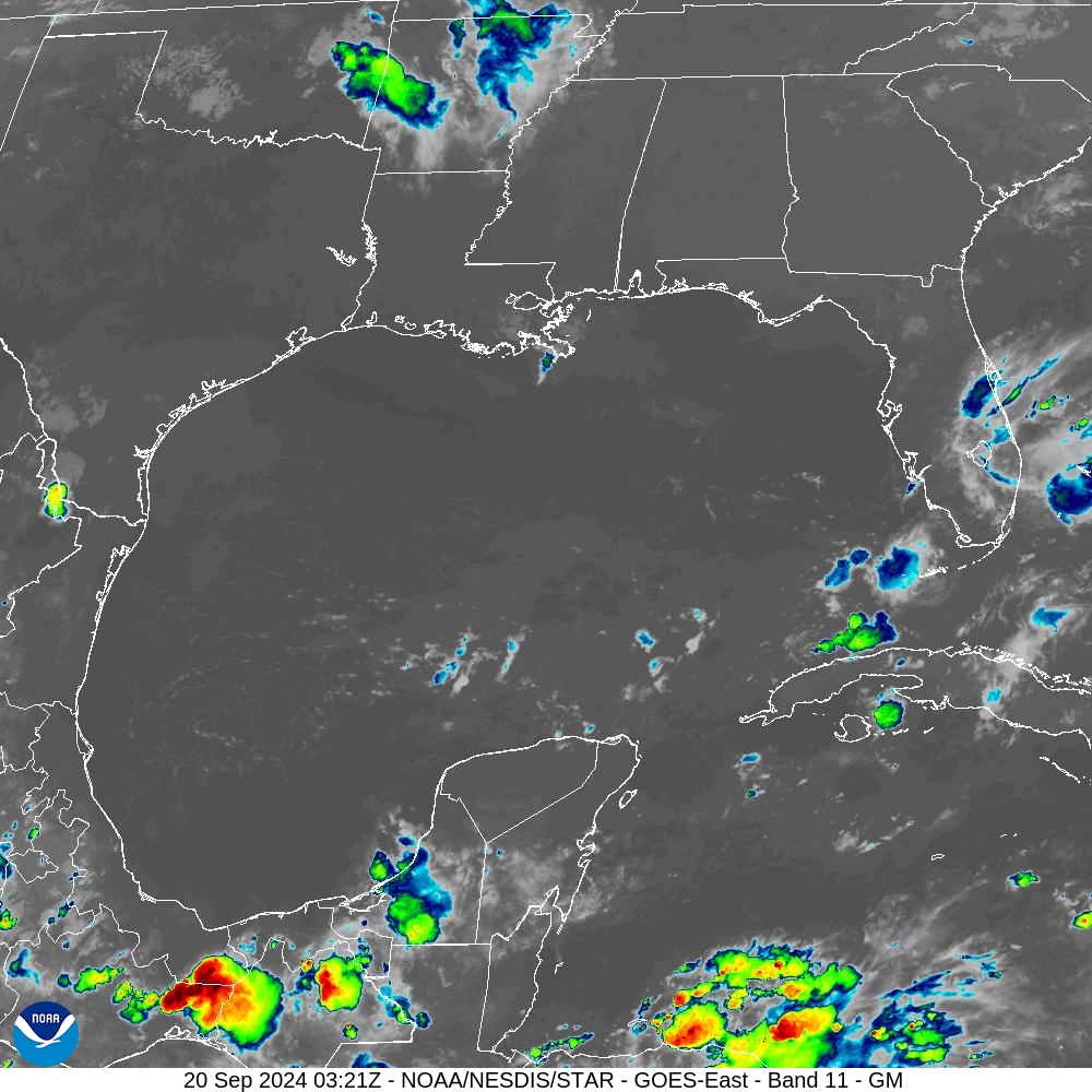 Band 11 - 8.4 µm - Cloud Top - IR - 20 Sep 2024 - 0321 UTC