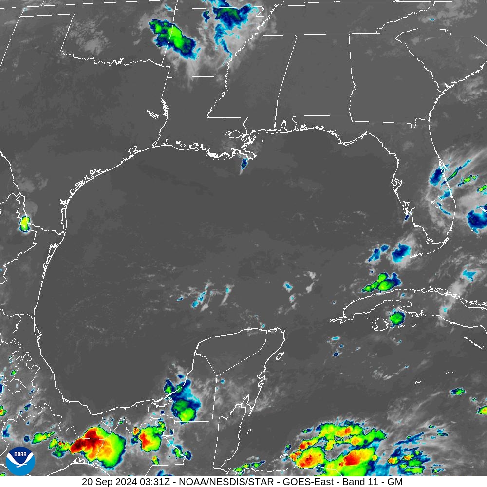 Band 11 - 8.4 µm - Cloud Top - IR - 20 Sep 2024 - 0331 UTC