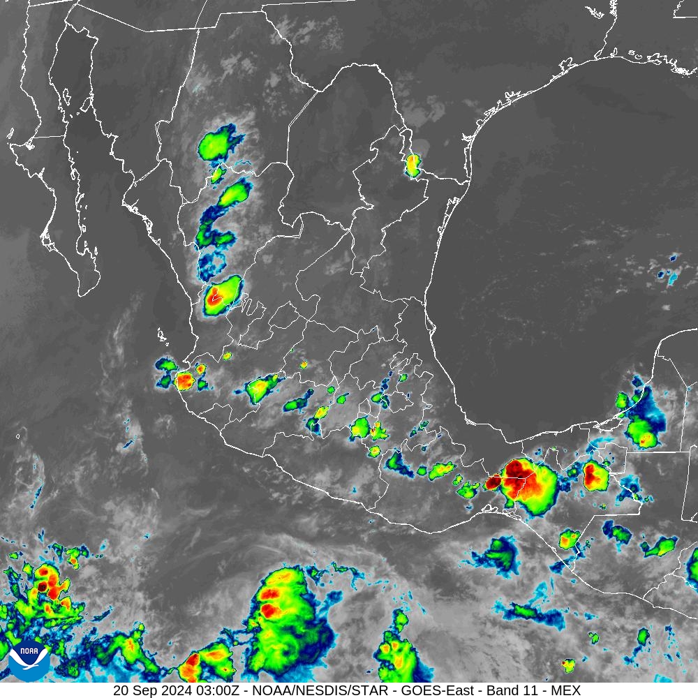 Band 11 - 8.4 µm - Cloud Top - IR - 20 Sep 2024 - 0300 UTC