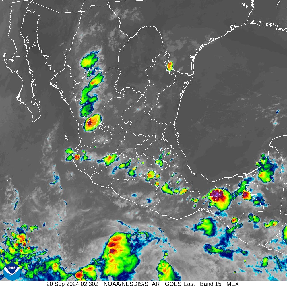 Band 15 - 12.3 µm - Dirty Longwave Window - IR - 20 Sep 2024 - 0230 UTC