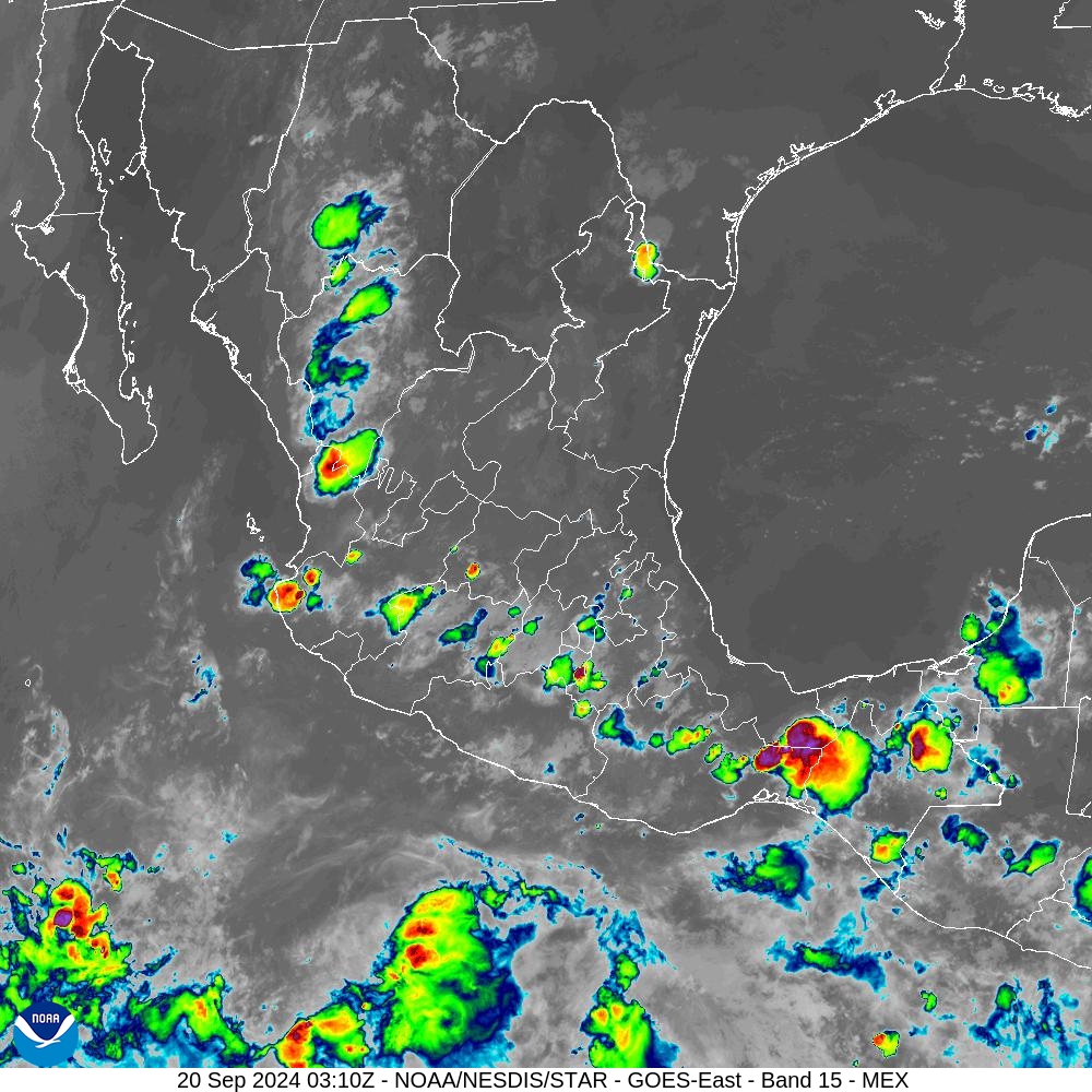 Band 15 - 12.3 µm - Dirty Longwave Window - IR - 20 Sep 2024 - 0310 UTC