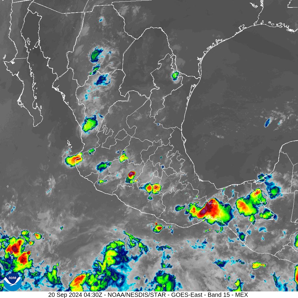 Band 15 - 12.3 µm - Dirty Longwave Window - IR - 20 Sep 2024 - 0430 UTC