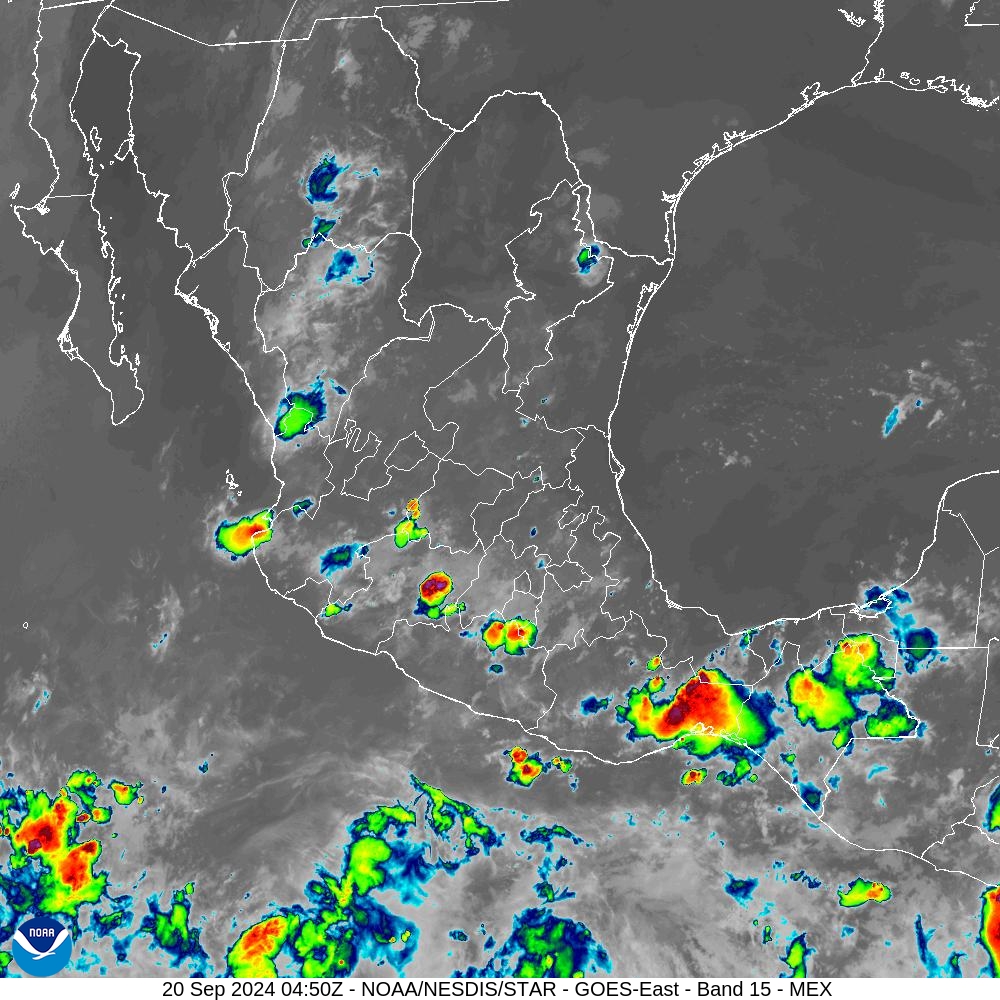 Band 15 - 12.3 µm - Dirty Longwave Window - IR - 20 Sep 2024 - 0450 UTC