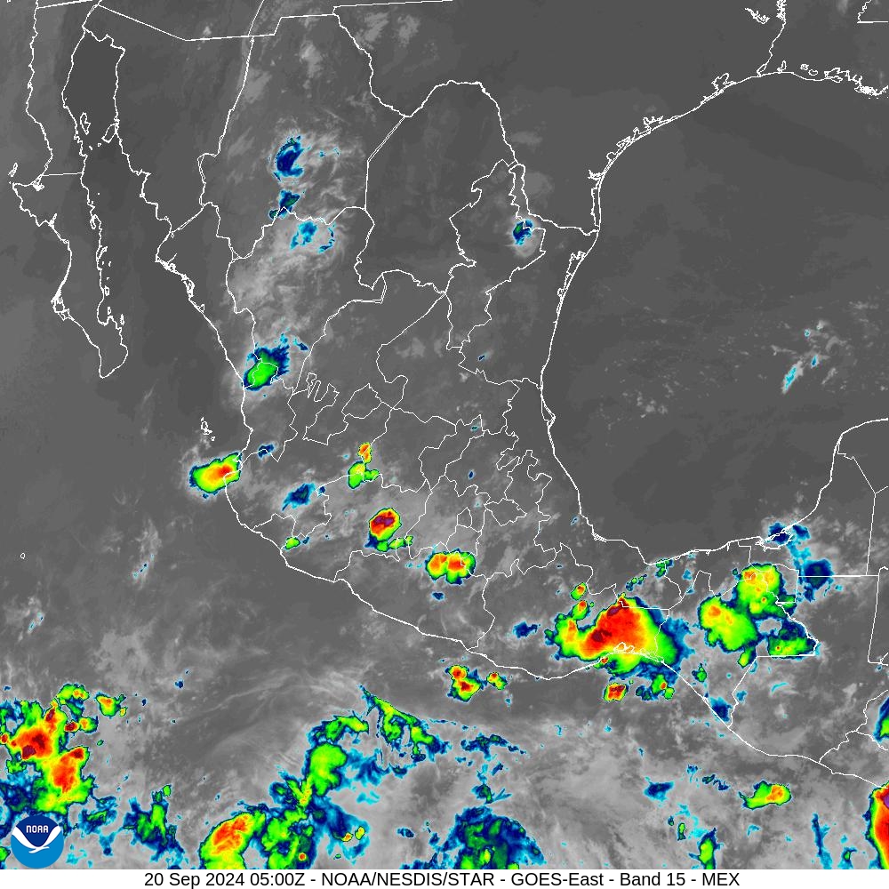 Band 15 - 12.3 µm - Dirty Longwave Window - IR - 20 Sep 2024 - 0500 UTC