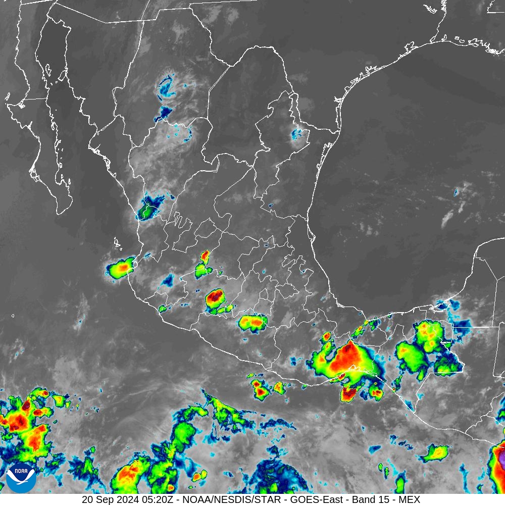 Band 15 - 12.3 µm - Dirty Longwave Window - IR - 20 Sep 2024 - 0520 UTC