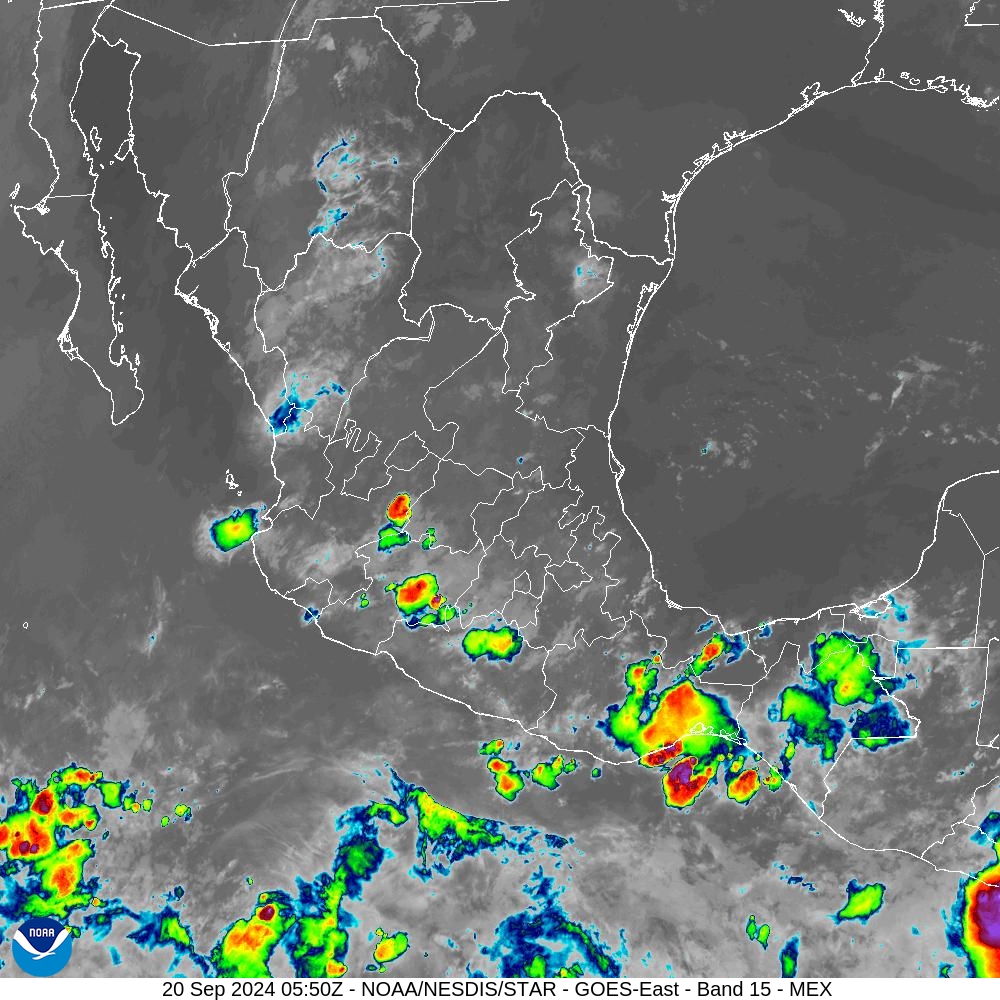 Band 15 - 12.3 µm - Dirty Longwave Window - IR - 20 Sep 2024 - 0550 UTC