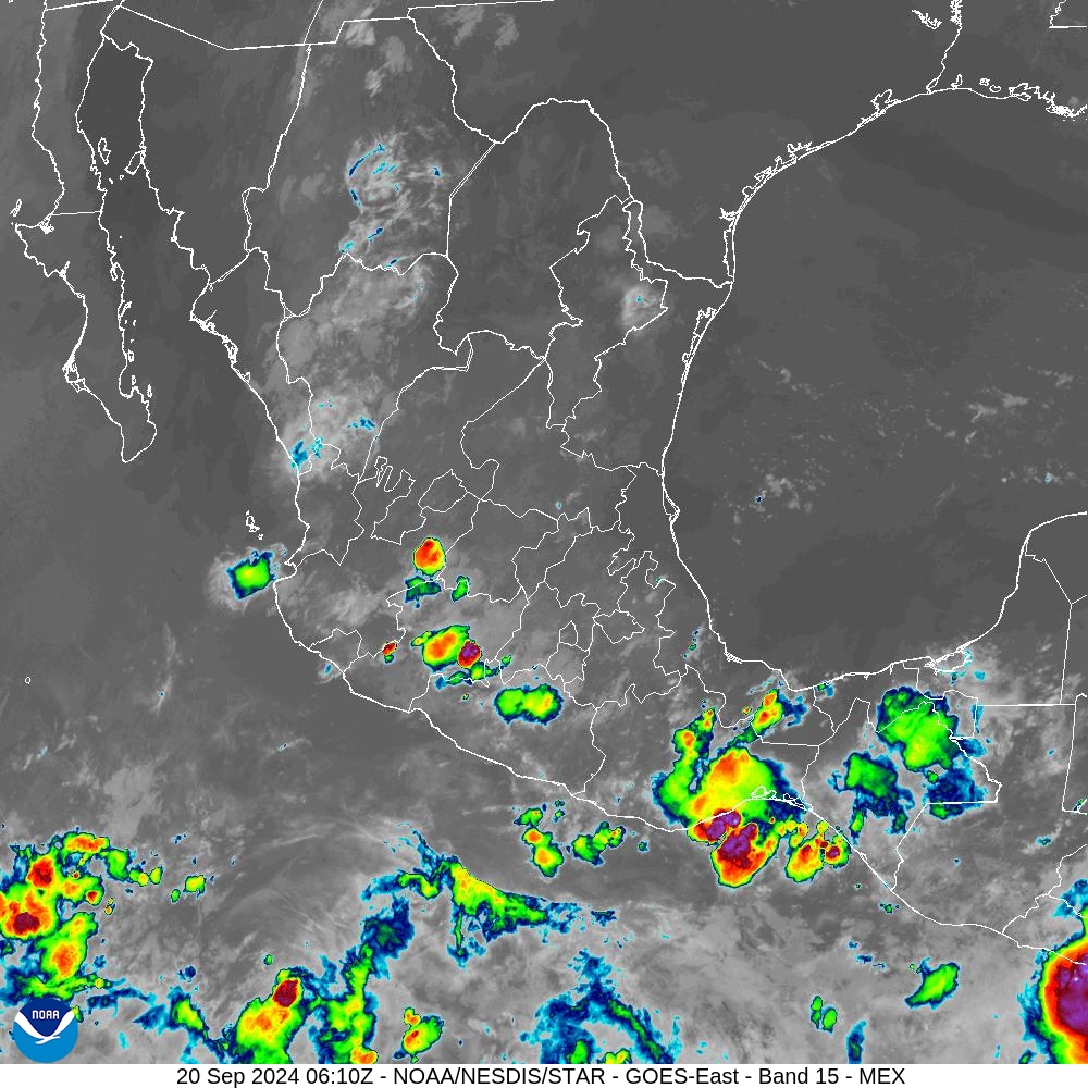 Band 15 - 12.3 µm - Dirty Longwave Window - IR - 20 Sep 2024 - 0610 UTC