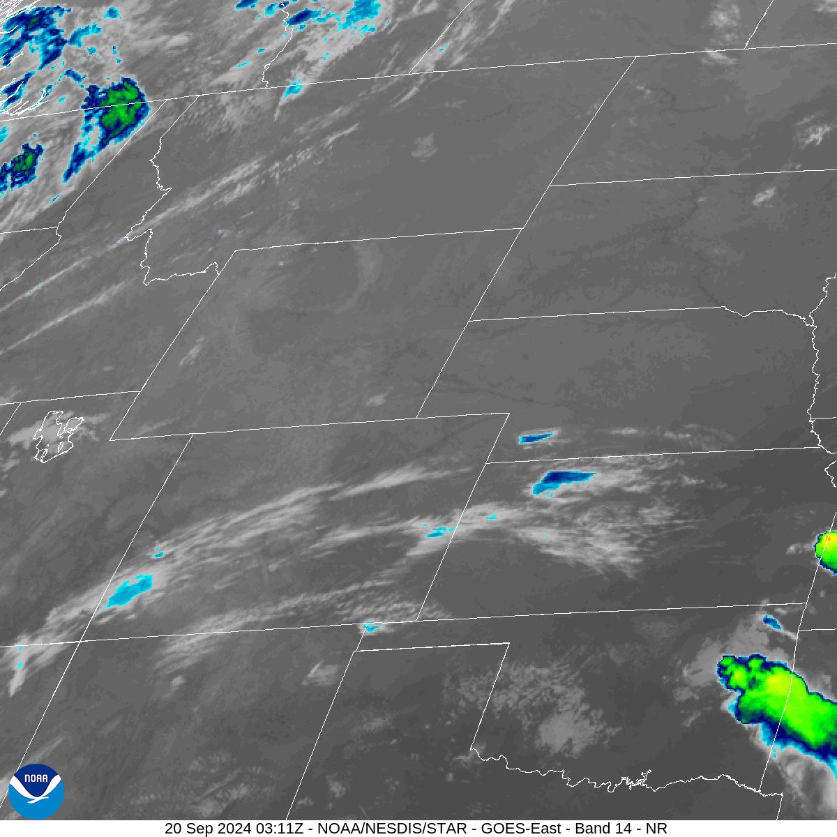 Band 14 - 11.2 µm - Longwave Window - IR - 20 Sep 2024 - 0311 UTC