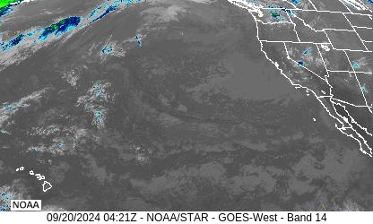 West Coast Infrared Satellite